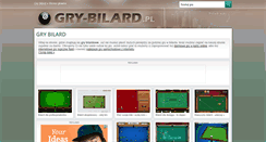 Desktop Screenshot of gry-bilard.pl